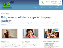 Tablet Screenshot of hablemosacademy.com